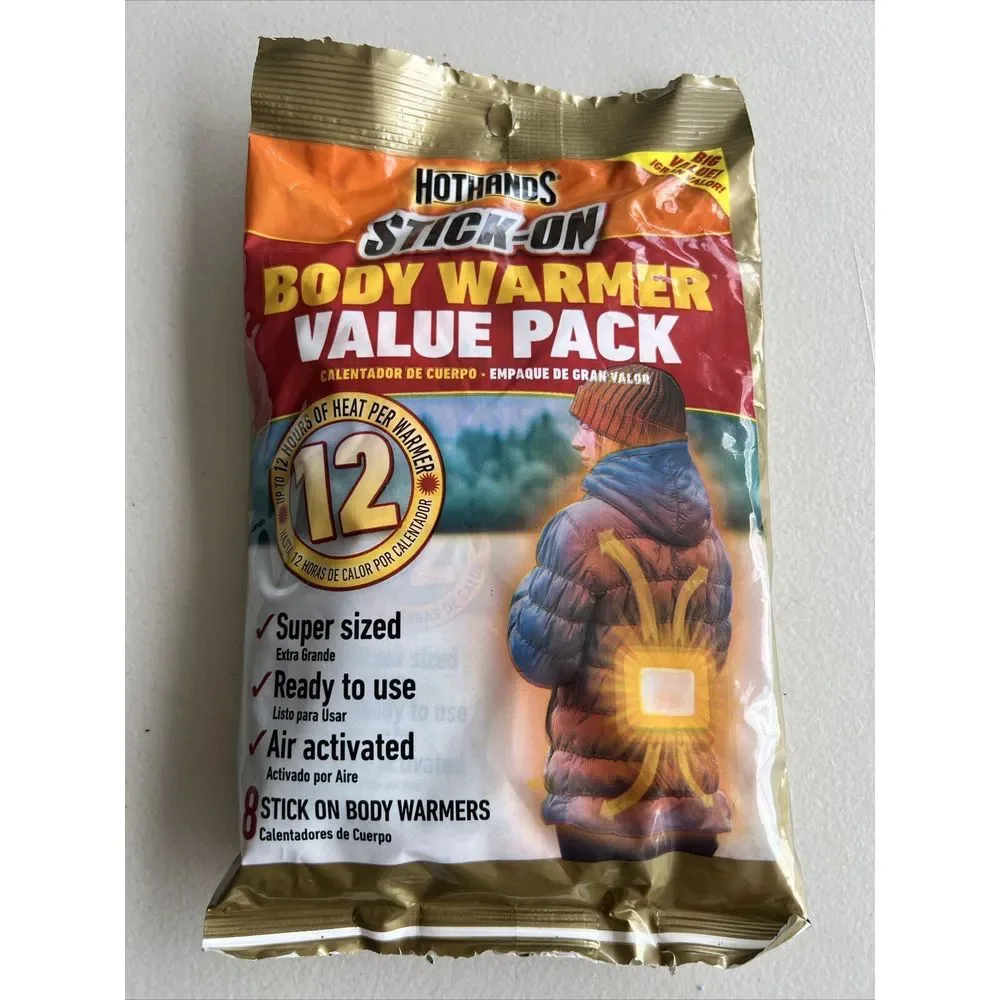 HotHands Adhesive Body Warmer Value Pack Long Lasting 8‎ Warmers